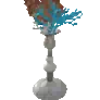 装有珊瑚的陶器