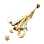 [2週年]黄金多彩耳环